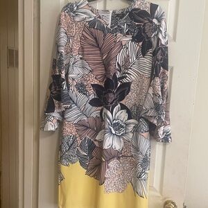 Elegant Floral Long Sleeve Dress
